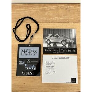 Mercedes Benz M-Class ML 2006 Road Rally Lanyard & SUV Pamphlet Collectors Items